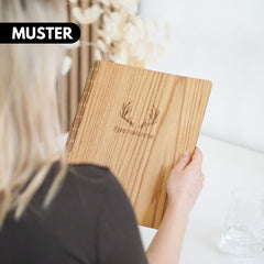 Muster Speisekarte aus Holz